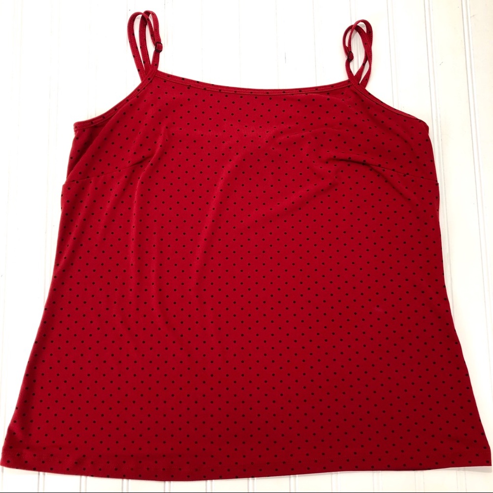 Lane Bryant Polka Dot Tank Top 14 16